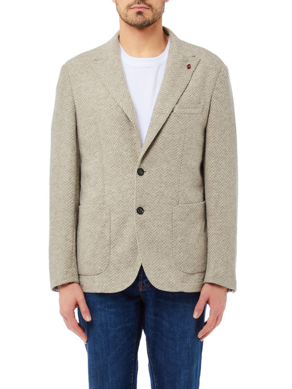 Giacche Uomo LIU JO UOMO - Giacca Jersey - Beige