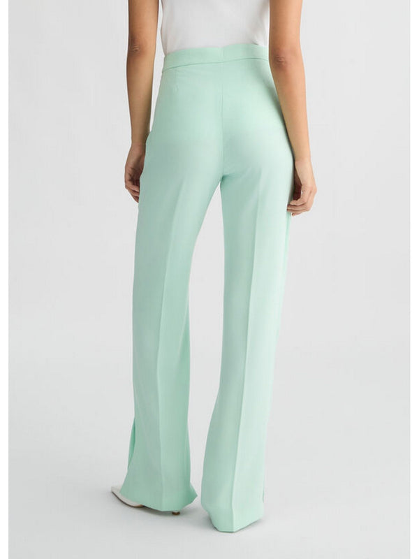 Pantaloni Donna Liu Jo - Pantaloni con spacco verde menta - Verde
