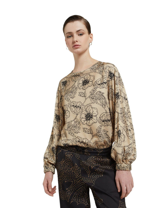 Bluse Donna ottod'Ame - Maglia in viscosa - Beige