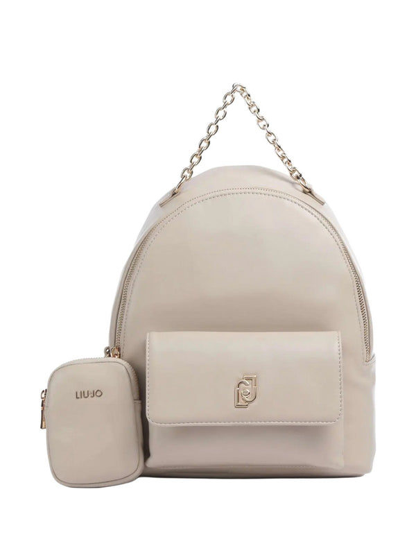 Borse a zainetto Donna Liu Jo - Zaino medio con pochette - Beige
