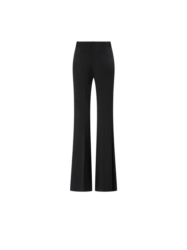 Pantaloni Donna Pinko - Pantaloni flare-fit in punto stoffa - Nero