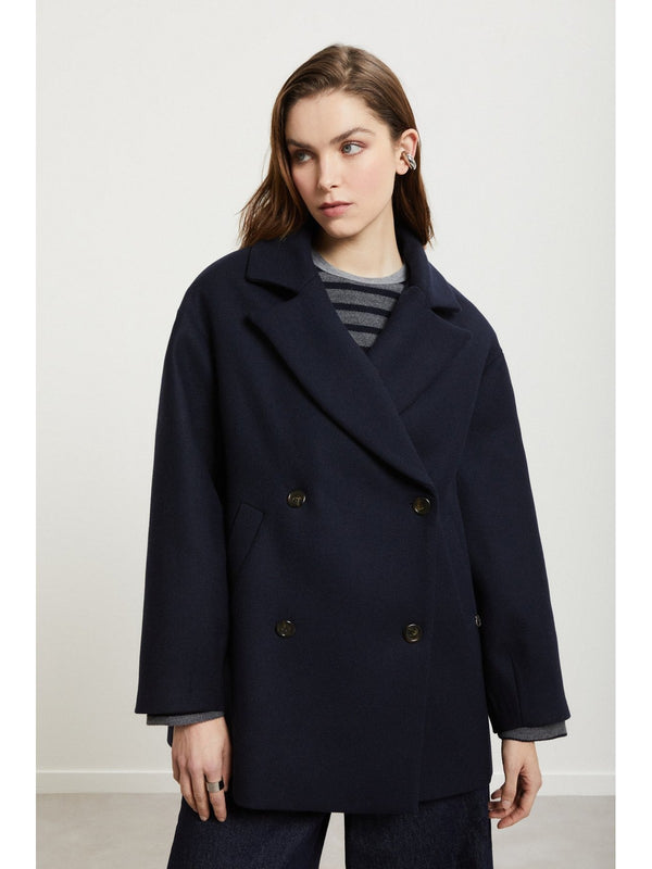 Cappotti Donna ottod'Ame - Cappotto doppiopetto - Blu