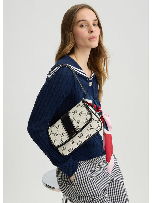 Borse a spalla Donna Liu Jo - Borsa con foulard - Panna