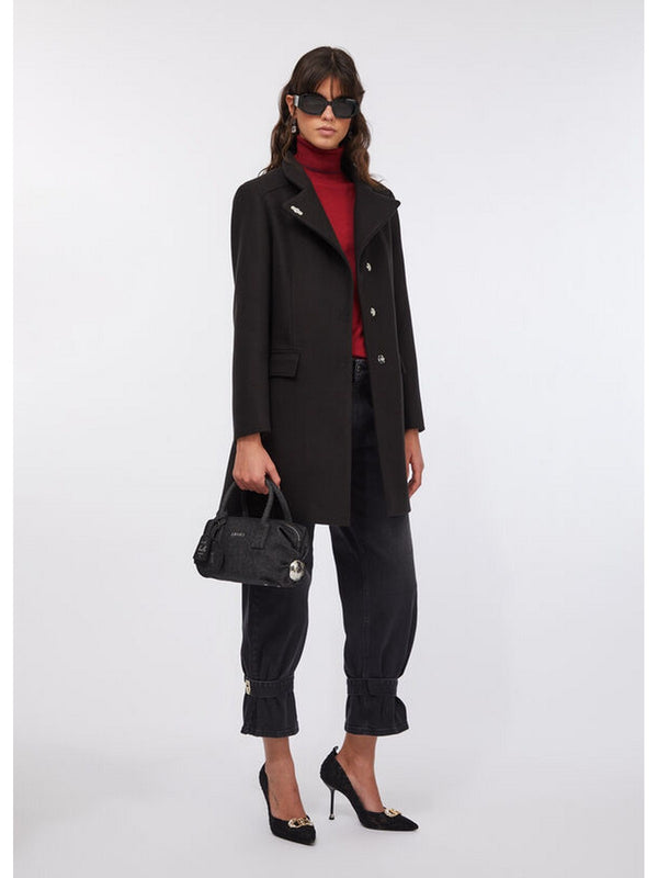 Cappotti Donna Liu Jo - Cappotto in panno double - Nero