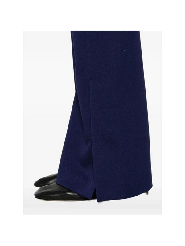 Pantaloni Donna Patrizia Pepe - Pantaloni flare con spacco - Blu
