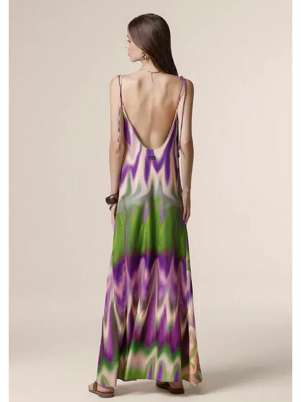 Vestiti casual Donna Me Fui - Vestito lungo Donna - Viola