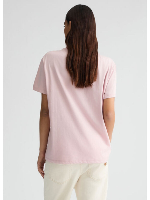 T-shirt Donna Liu Jo - T-shirt con stampa e strass - Rosa