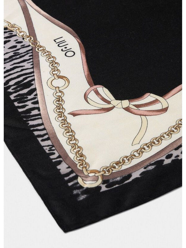 Foulard Donna Liu Jo - Foulard Ribbon - Nero