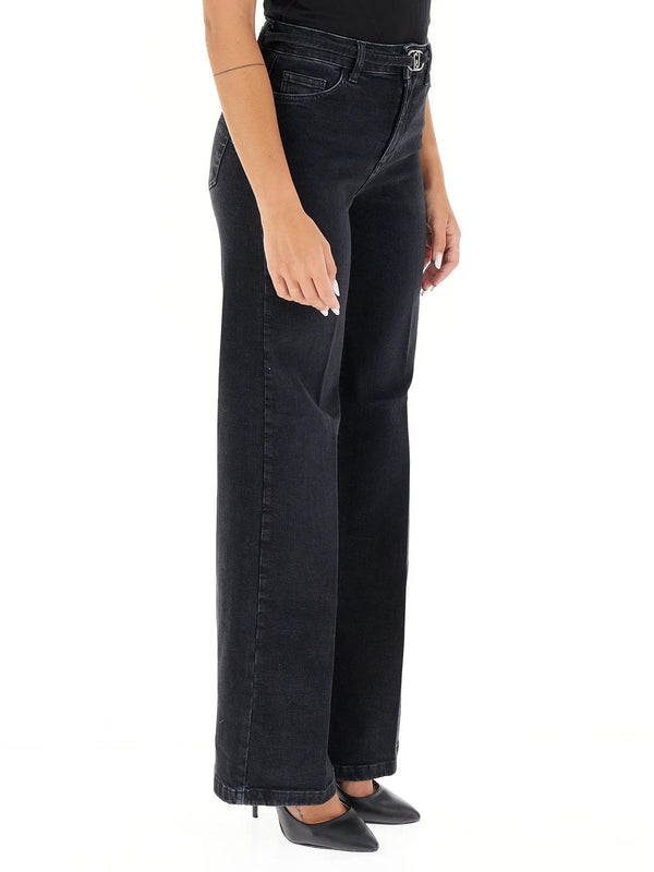 Jeans Donna Liu Jo - B.up Good Flare - Nero