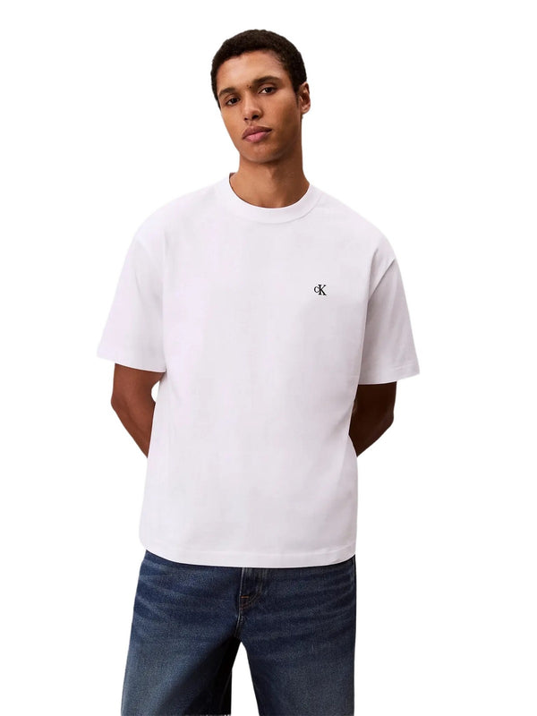 T-shirt Uomo Calvin Klein - T-Shirt In Cotone - Bianco