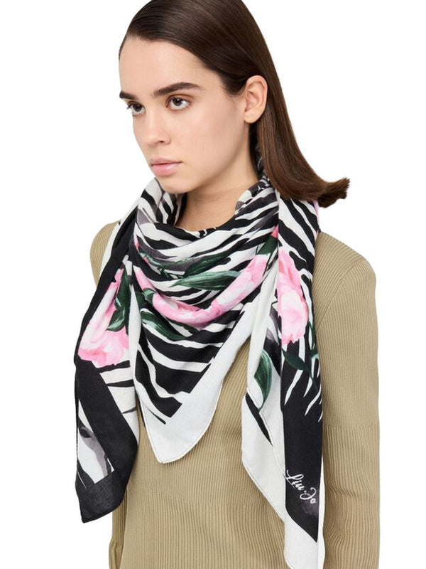 Foulard Donna Liu Jo - Foulard Flowzebr - Nero