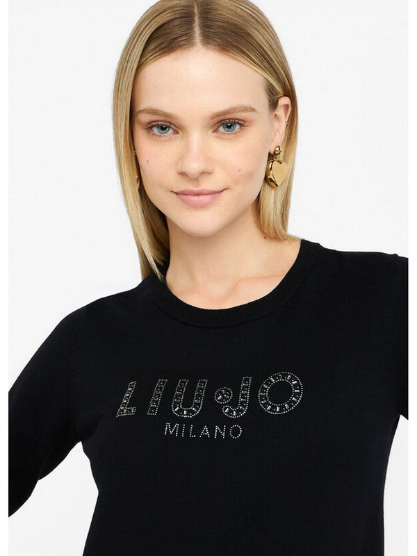 Maglie Donna Liu Jo - Maglia Liu Jo Better con logo - Nero