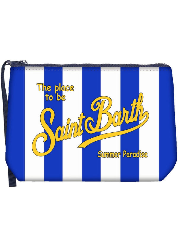 Pochette Uomo Mc2 Saint Barth - Pochette Aline in scuba a righe BLU ELETTRICO - Blu elettrico