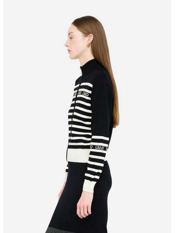 Maglie Donna Liu Jo - Cardigan a righe - Nero