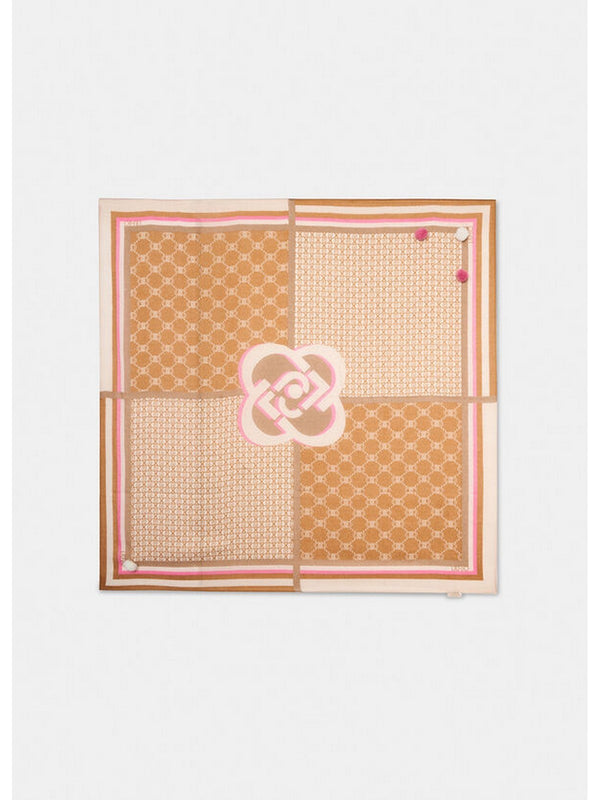 Foulard Donna Liu Jo - Foulard Logosqua - Beige