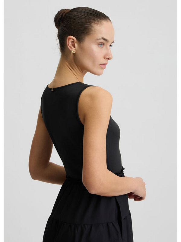 Vestiti casual Donna Liu Jo - Abito in cotone con ricami - Nero