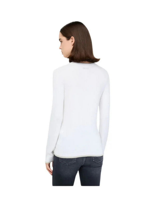 Maglie Donna Liu Jo - Pullover con dettagli in lurex® - Bianco