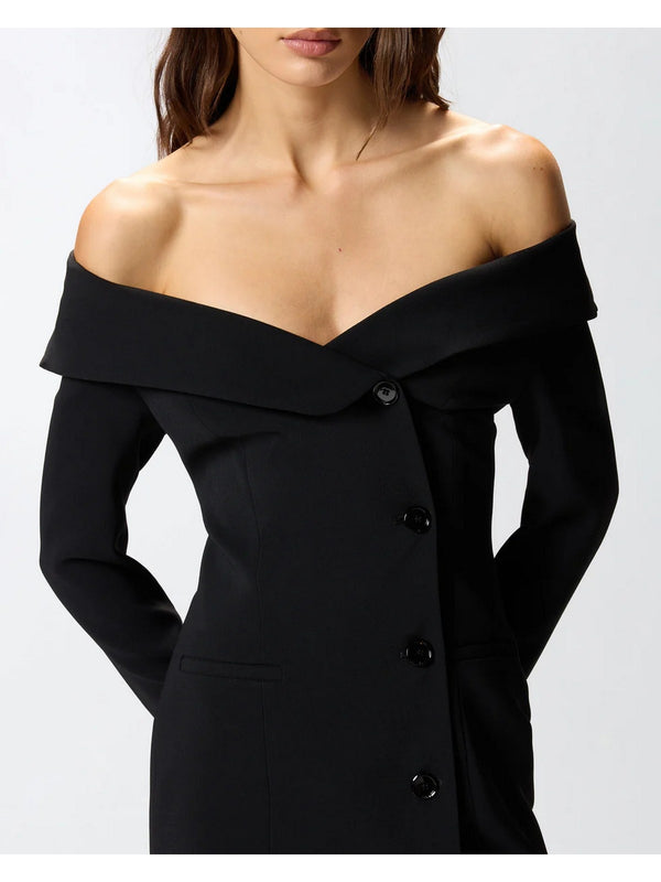 Vestiti da cocktail Donna Pinko - Vestito a tubino stile blazer - Nero