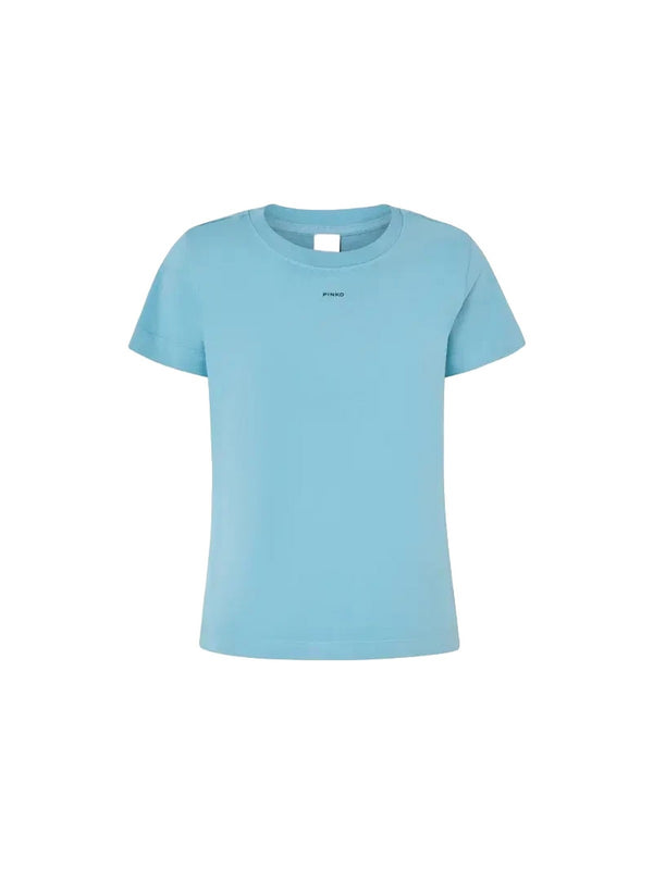 T-shirt Donna Pinko - T-shirt mini logo PINKO - Azzurro