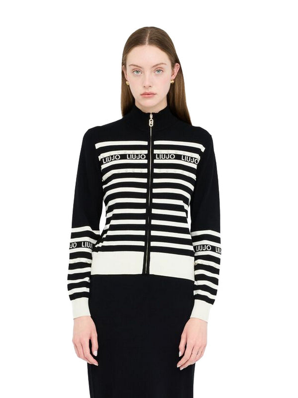 Maglie Donna Liu Jo - Cardigan a righe - Nero