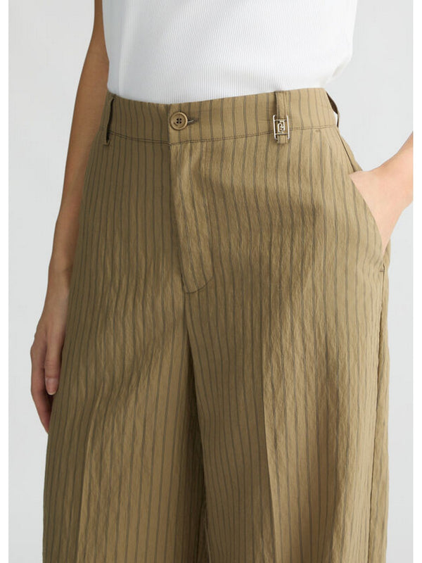 Pantaloni Donna Liu Jo - Pantaloni flare a righe - Verde