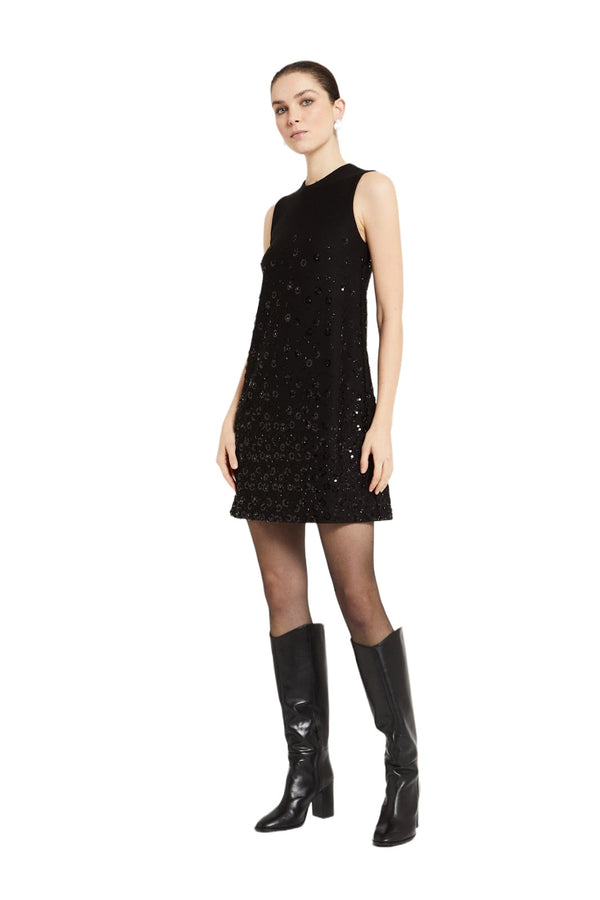 Vestiti da cocktail Donna ottod'Ame - Abito corto con paillettes - Nero