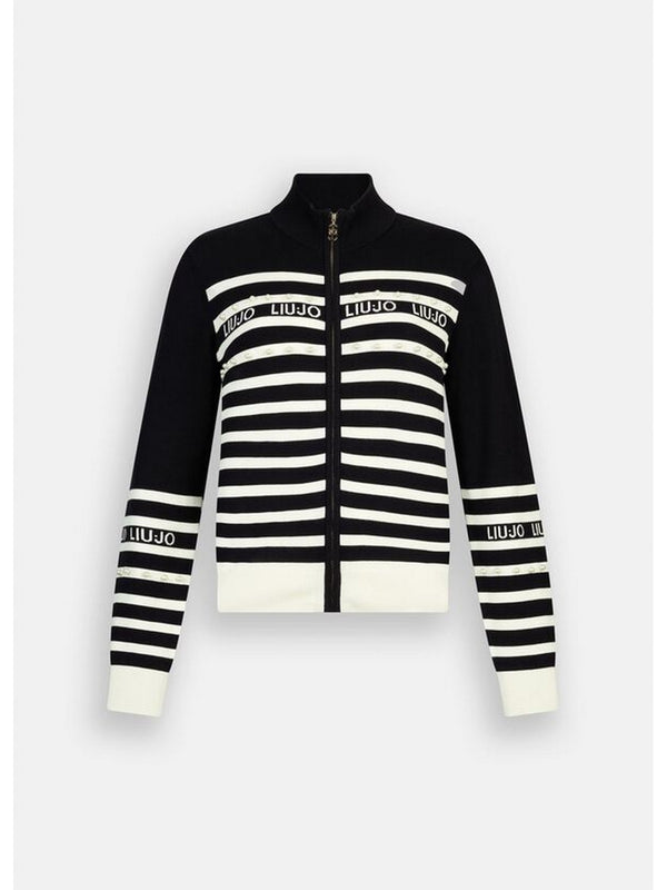 Maglie Donna Liu Jo - Cardigan a righe - Nero