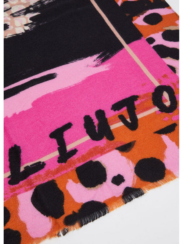 Foulard Donna Liu Jo - Foulard con stampa animalier - Fucsia