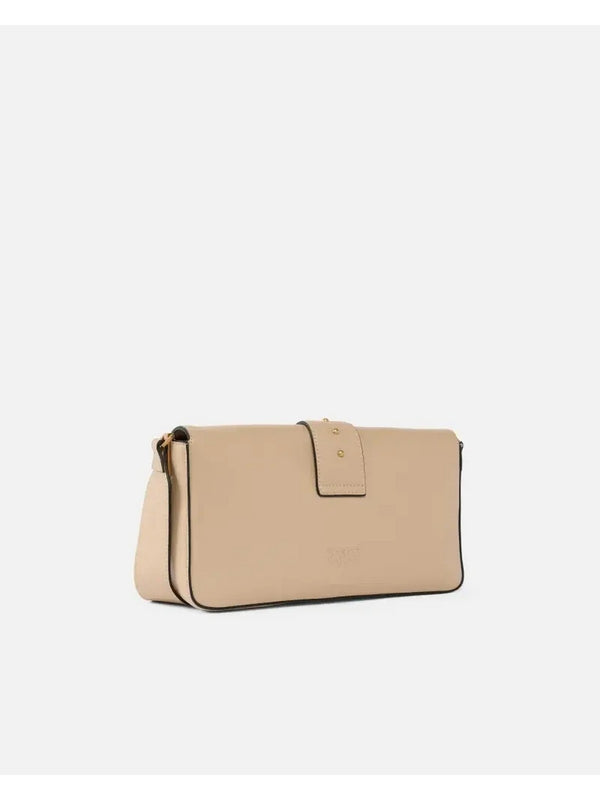 Borse a tracolla Donna Pinko - Borsa a spalla media Love Bag Slouchy in pelle - Beige