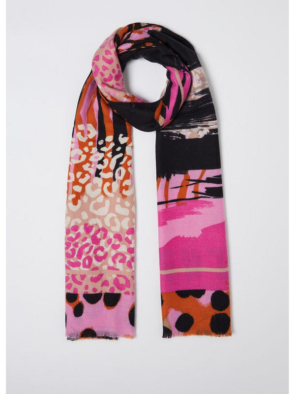 Foulard Donna Liu Jo - Foulard con stampa animalier - Fucsia