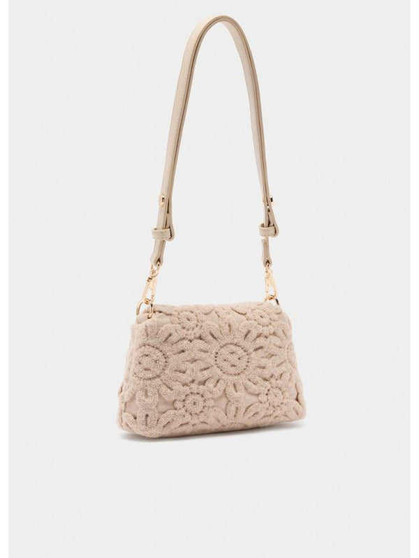 Borse a tracolla Donna Liu Jo - Borsa LaPuffy piccola con ricamo - Beige