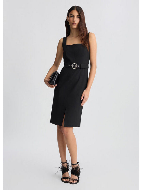 Vestiti da cocktail Donna Liu Jo - Tubino nero con cintura - Nero
