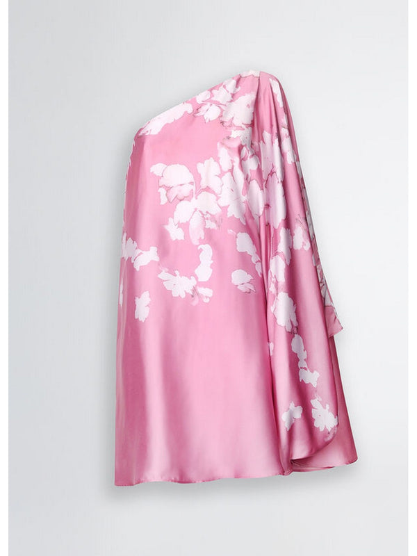 Vestiti da cocktail Donna Liu Jo - Abito in raso stampato - Rosa