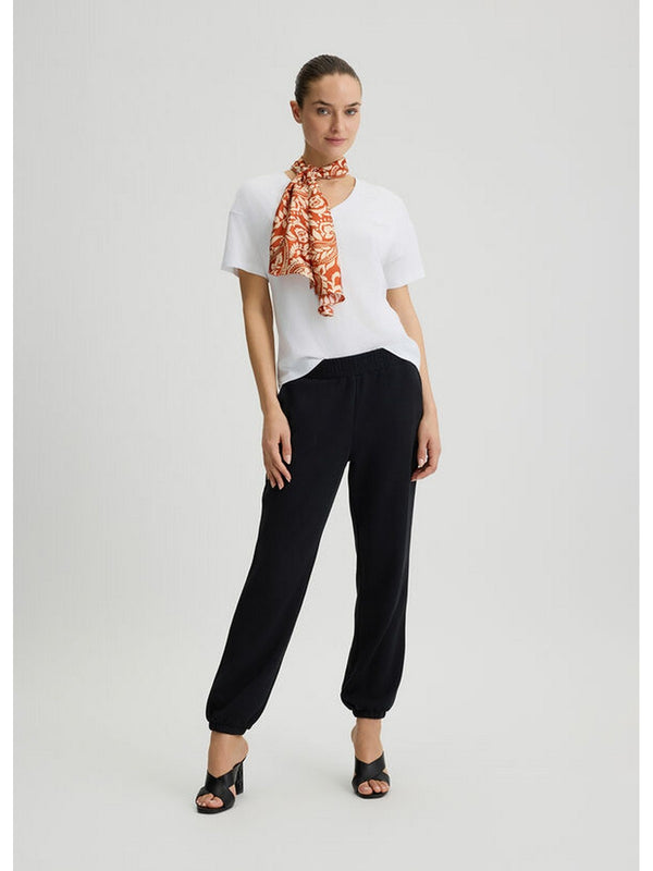 T-shirt Donna Liu Jo - T-shirt Donna con foulard fantasia - Bianco