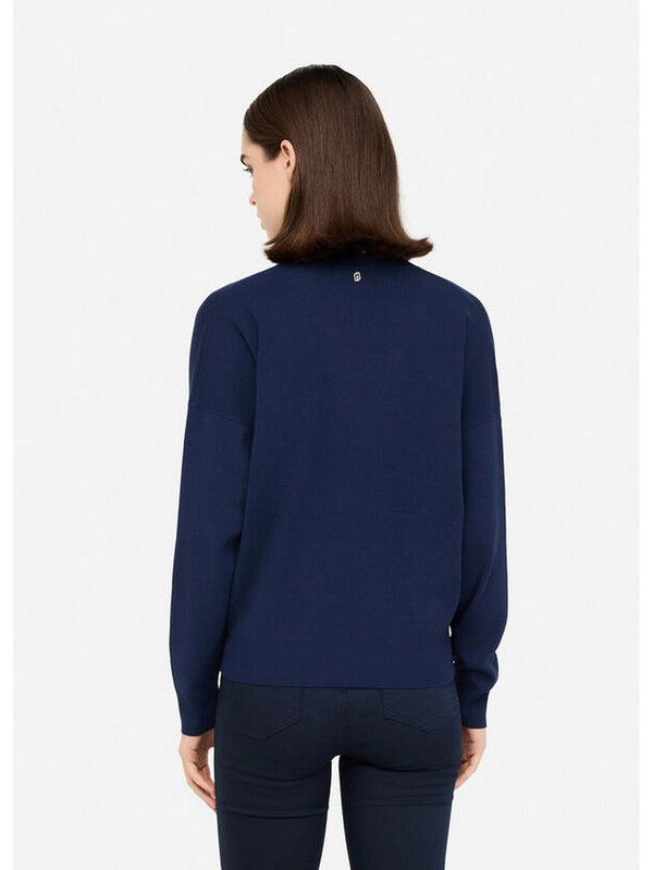 Maglie Donna Liu Jo - Maglia con castoni gioiello - Blu