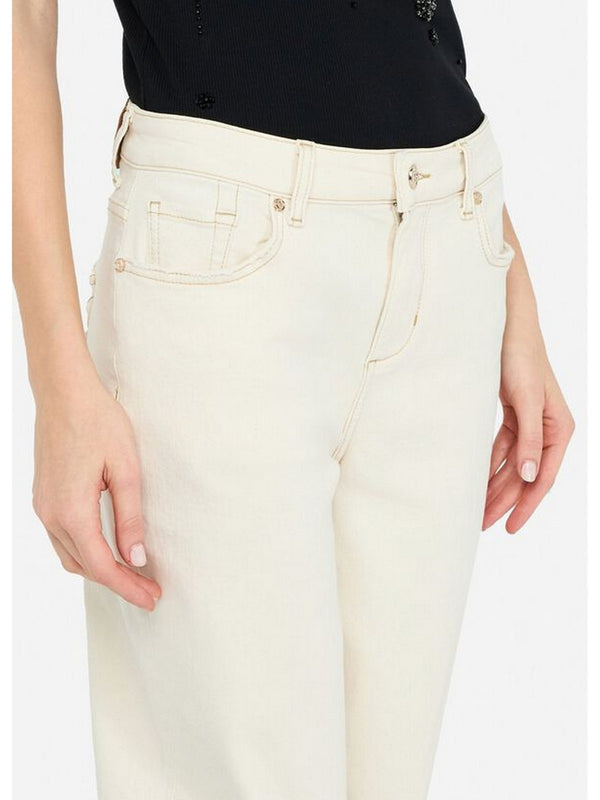 Jeans Donna Liu Jo - Pant. Carrot H.w - Beige