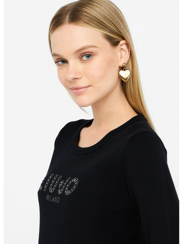 Maglie Donna Liu Jo - Maglia Liu Jo Better con logo - Nero
