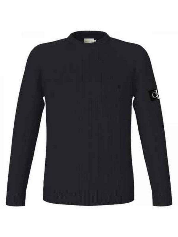 Maglioni Uomo Calvin Klein - Maglione Badge Easy - Nero