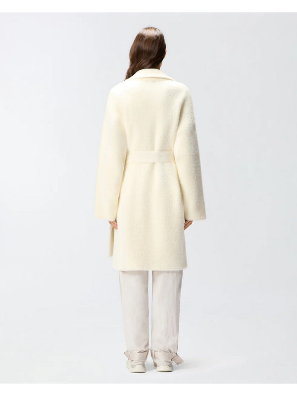 Cappotti Donna Pinko - Cappotto con cintura abbinata - Bianco