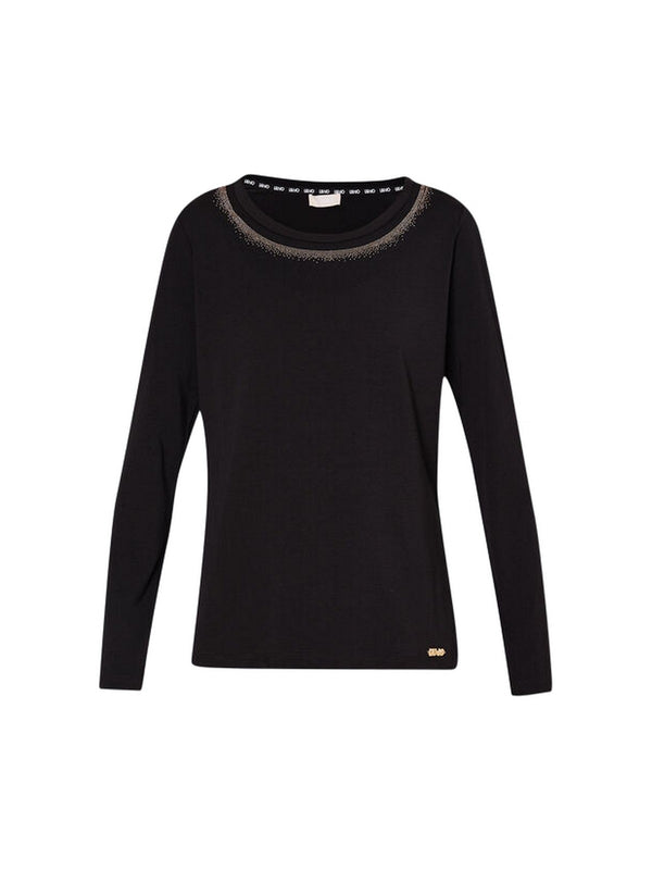 T-shirt Donna Liu Jo - T-shirt con strass - Nero