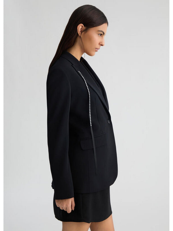 Giacche da abito e blazer Donna Liu Jo - Blazer con strass - Nero
