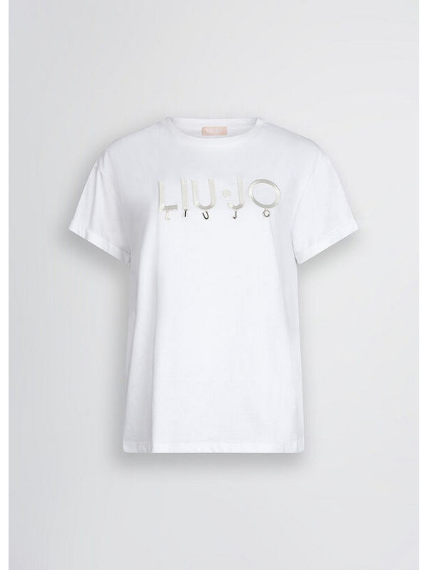 T-shirt Donna Liu Jo - T-shirt con logo - Bianco