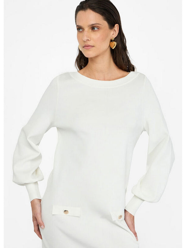 Vestiti casual Donna Liu Jo - Abito in maglia - Bianco