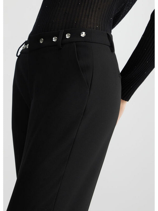 Pantaloni Donna Liu Jo - Pantaloni con strass - Nero