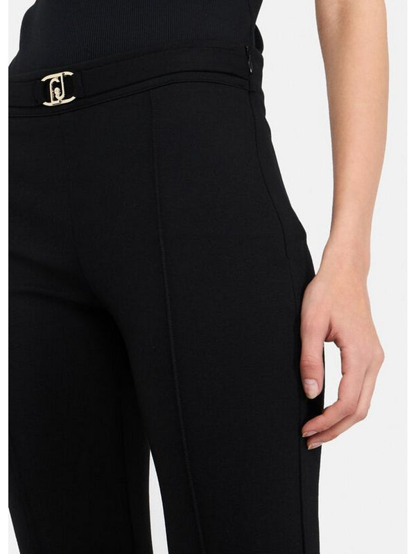 Pantaloni Donna Liu Jo - Pantaloni flare con cintura - Nero
