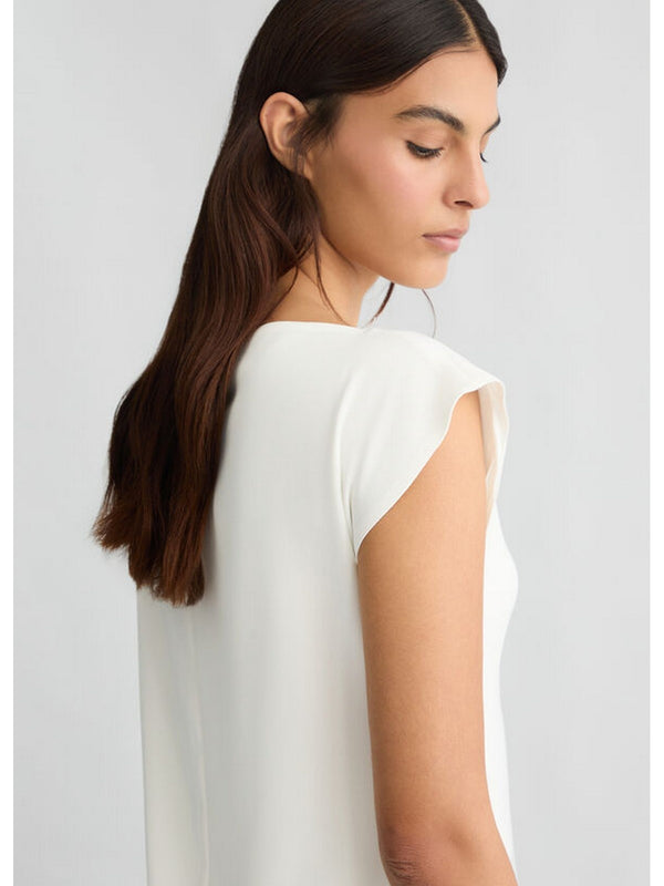 Vestiti casual Donna Liu Jo - Abito corto con drappeggio - Bianco