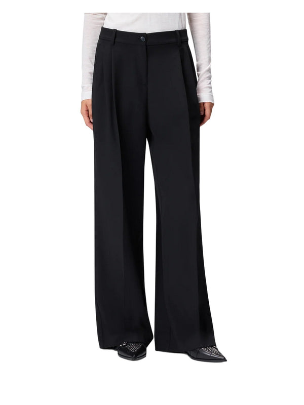 Pantaloni Donna Pinko - Pantaloni ampi a palazzo - Nero