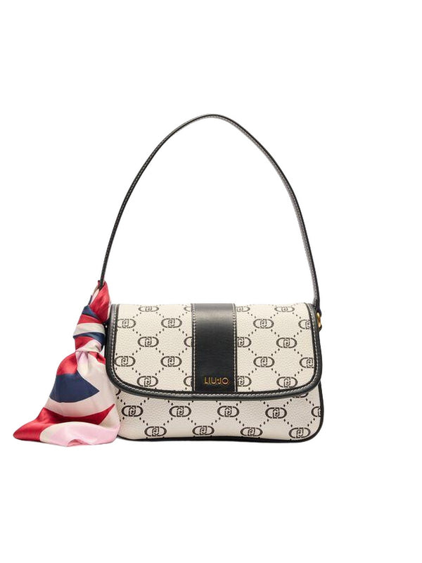 Borse a spalla Donna Liu Jo - Borsa con foulard - Panna