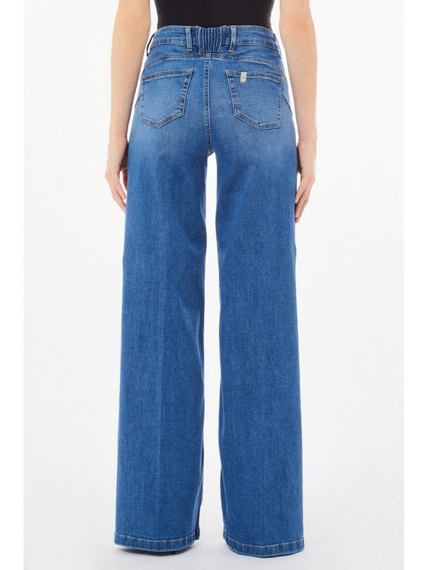 Jeans Donna Liu Jo - Jeans flare a vita alta - Denim
