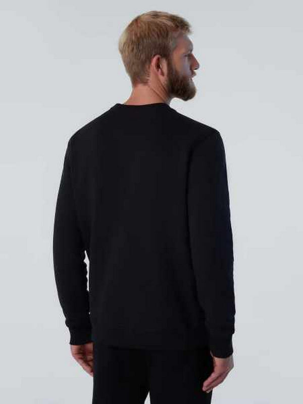 Felpe senza cappuccio Uomo North Sails - Sweatshirt with logo patch - Nero